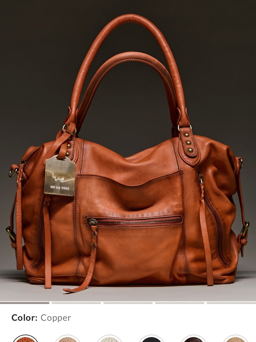 We The Free Emerson Tote Bag in Copper